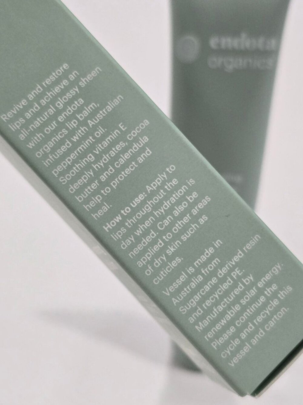 Endota Organics ✦ Hydrating Lip Balm ✦ Calendula Peppermint Nourishing 15g NWT - Picture 4 of 8